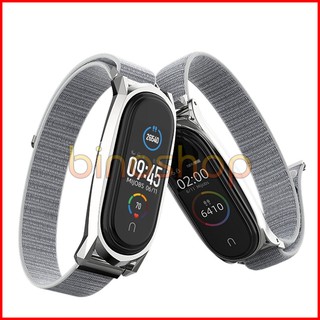 Dây đeo miband 4, miband 3 nylon viền GT chính hãng MIJOBS, dây đeo thay thế mi band 4, mi band 3 nylon bản GT MIJOBS