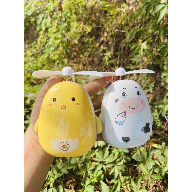 Quạt thú 3in1 kèm gương, đèn led, quạt | BigBuy360 - bigbuy360.vn