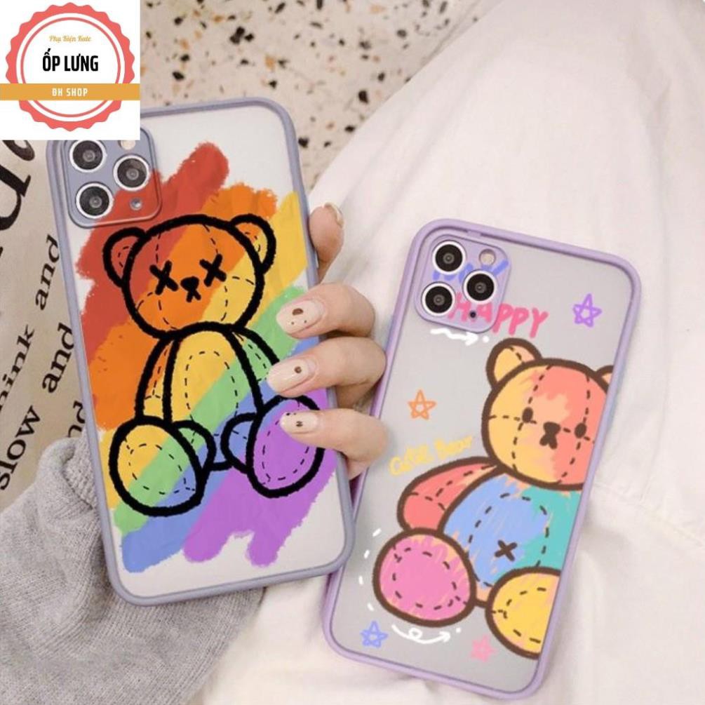 [SAMSUNG] ỐP LƯNG NHÁM CHỐNG SOCK, VA ĐẬP BẢO VỆ CAMERA TEDDY BEAR - G087