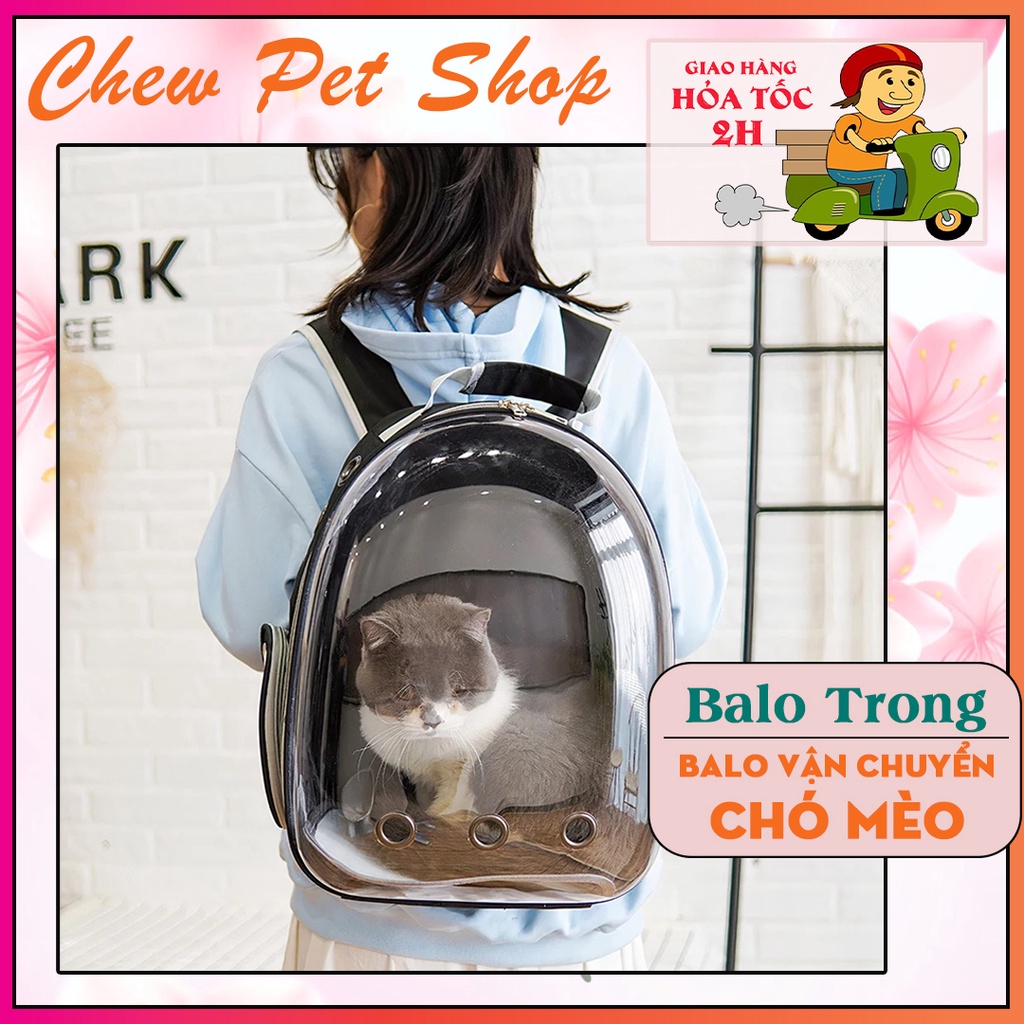 Balo trong suốt cho mèo dưới 10kg