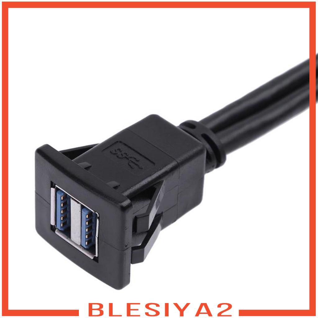 Dây Cáp Nối Dài 1m 2 Cổng Usb 3.0 Chuyên Dụng Cho Xe Hơi