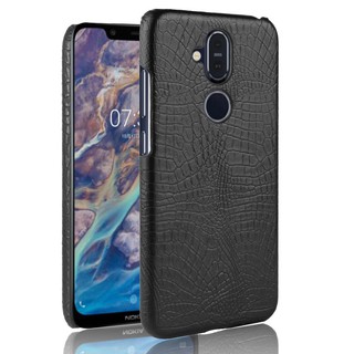For Nokia X7 Case Crocodile Pattern Skin Hard Cover