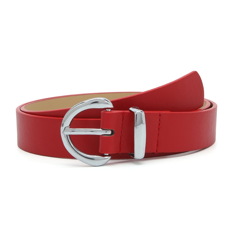 Thắt Lưng Da Khóa Cài Kim Loại Nhiều Màu Sắc Thời Trang Cho Nữ