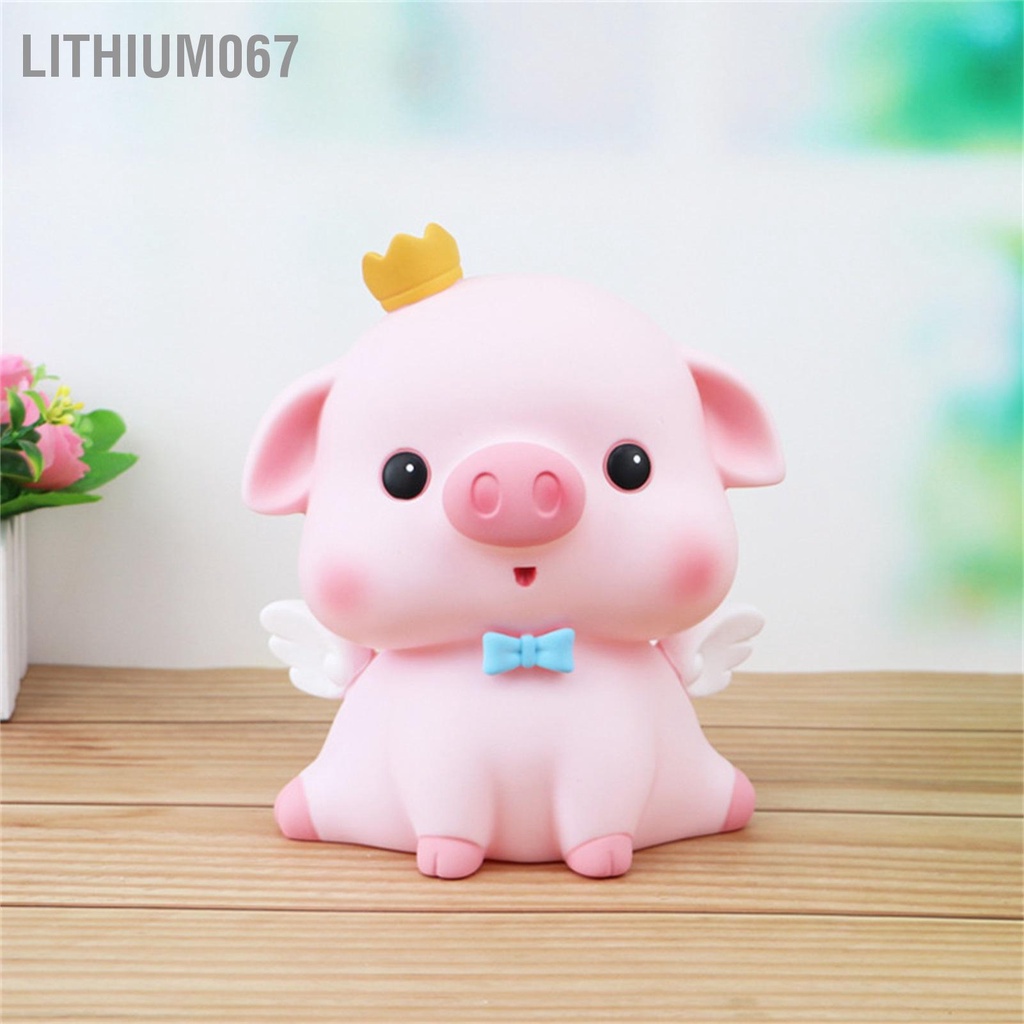 Lithium067 Con heo đất Phim hoạt hình dễ thương Hình dạng con di động nhỏ Đồ trang trí cho bé gái Trẻ em