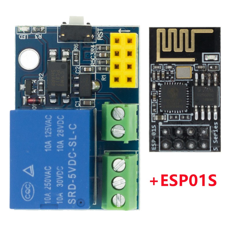Mô Đun Rơ Le WIFI Không Dây ESP8266 ESP-01 ESP-01S 5V Dành Cho ARDUINO