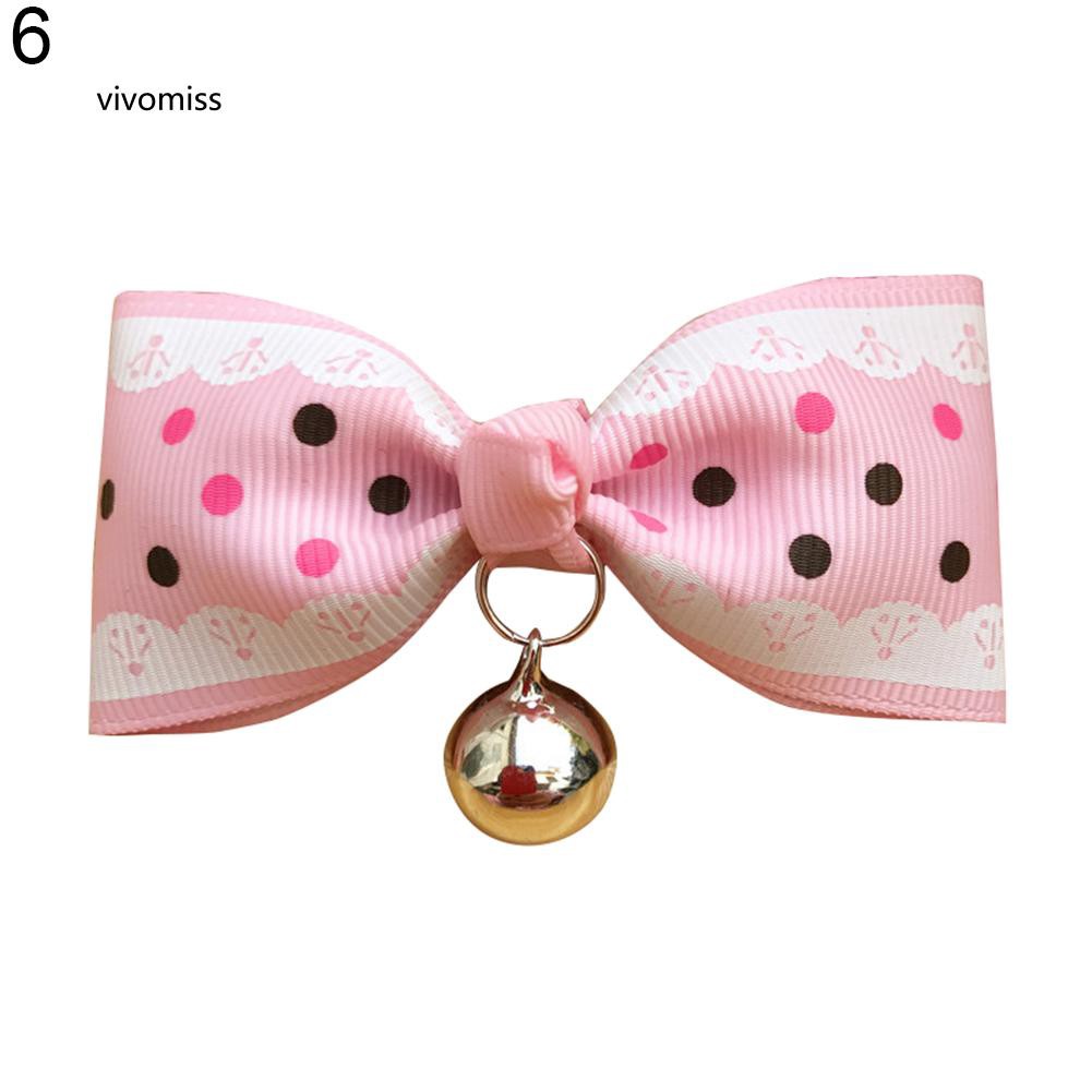 Vòng cổ hình nơ có lục lạc dễ thương cho thú cưng