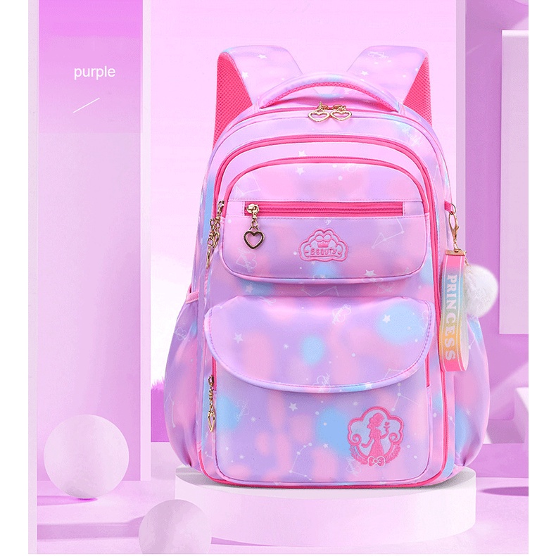 Balo cao cấp Beauty cho bé gái cấp 1, 2 siêu đẹp, cặp sách siêu nhẹ chất dày dặn, bền đẹp cho học sinh tiểu trung học