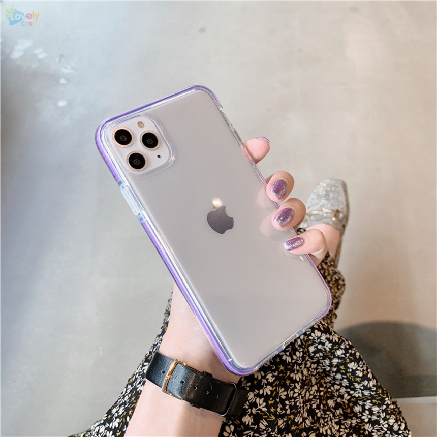 🌈Hàng sẵn sàng💝 Ốp điện thoại TPU mềm viền màu kẹo xinh xắn cho Huawei Nova 7i Nova 7 Nova 6 5i Pro 5 Pro 5T 4e 4 3i 3e 2i