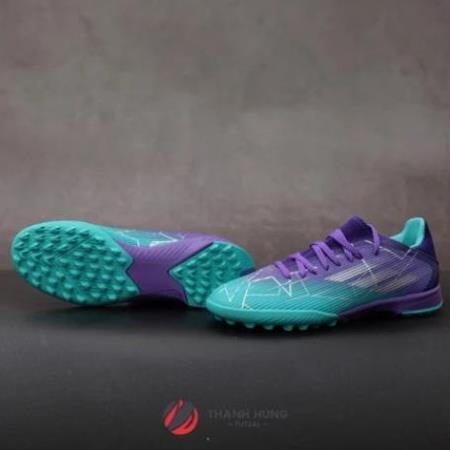 GIÀY ĐÁ BÓNG CHÍNH HÃNG ADIDAS X SPEEDFLOW.3 JUNIOR TF - GX1220 - TÍM/XANH 🎍 🎧 !