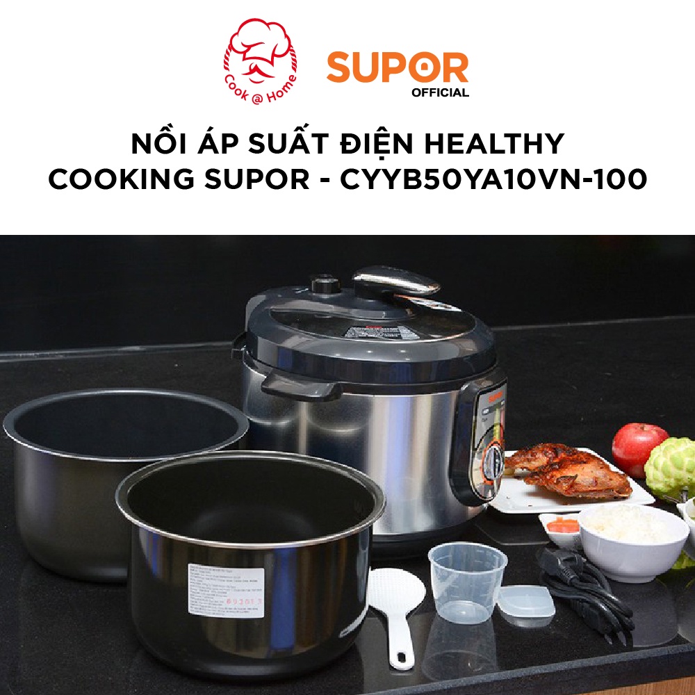 Nồi áp suất Healthy Cooking Supor CYYB50YA10VN-100 - 5L, 1000W