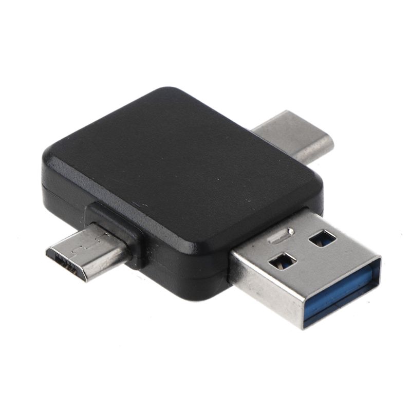 Đầu Chuyển Đổi 8pin Lightning Cái Sang Usb + Type C + Micro Usb Male