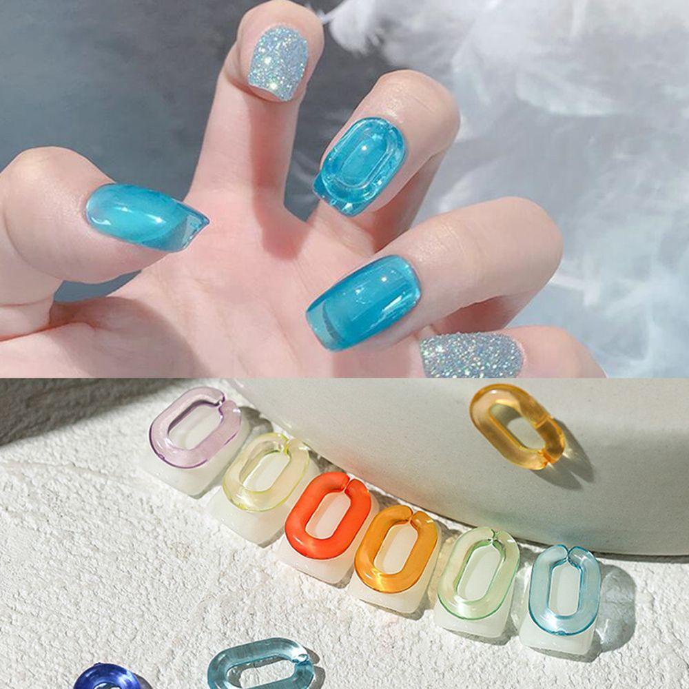 Set 50 Phụ Kiện Trang Trí Móng Tay Nghệ Thuật|Móc Khóa Hình Oval Dùng Làm Móng Nghệ Thuật DIY