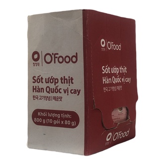 [O'food] Sốt Ướp Thịt HQ Vị Cay Hộp 10 gói