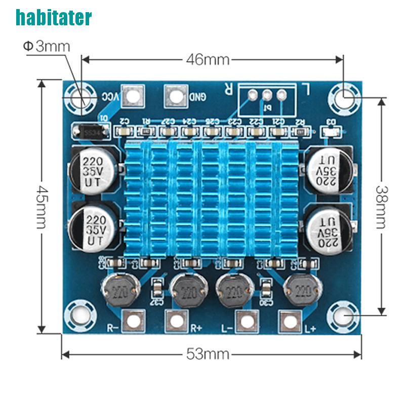 Bảng Mạch Khuếch Đại Âm Thanh Công Suất Cao 30w + 30w Dc8-26V