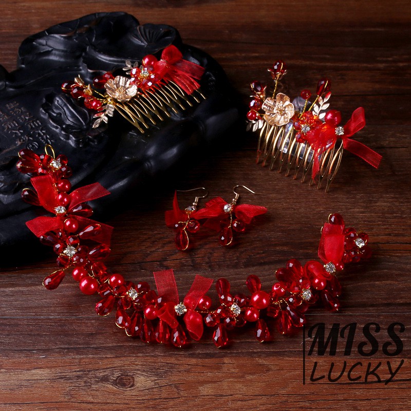 Set phụ kiện cài tóc và lược kiểu dáng thời trang thanh tú cho nữ