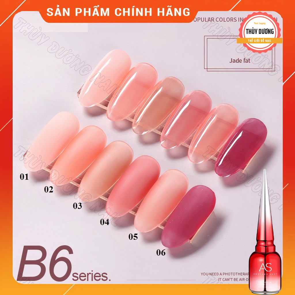 Sơn gel AS chính hãng chai đỏ mã B6 (sơn thạch) 15ml