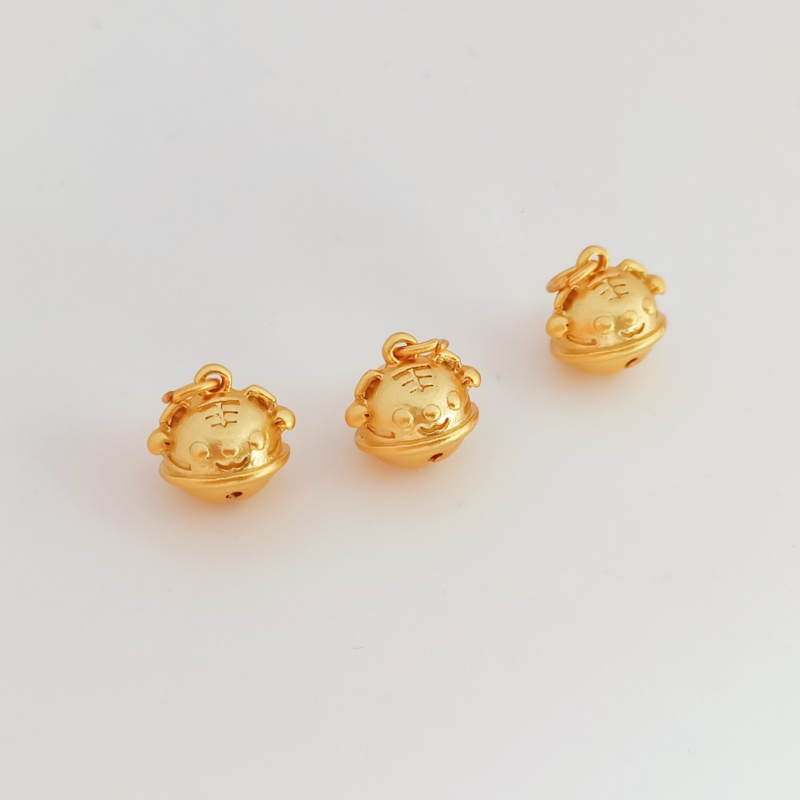 Mặt Dây Chuyền Hình Đầu Hổ Vàng 18K Nhiều Màu Sắc