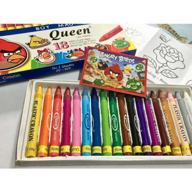 FREE SHIP 99K_ Sáp bút tô màu queen 12 màu và 18 màu