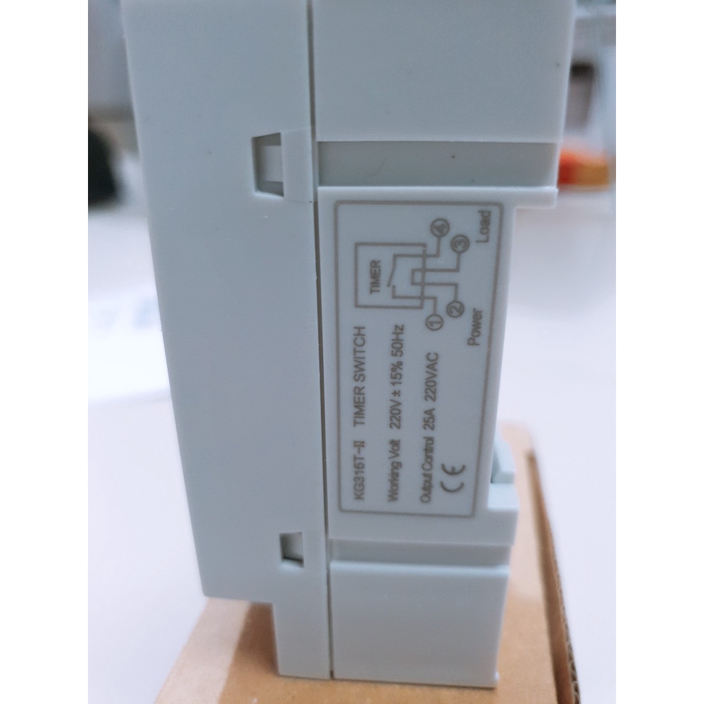 Bộ công tắc hẹn giờ KG316T-II tắt mở tự động 16 chương trình công suất 25A