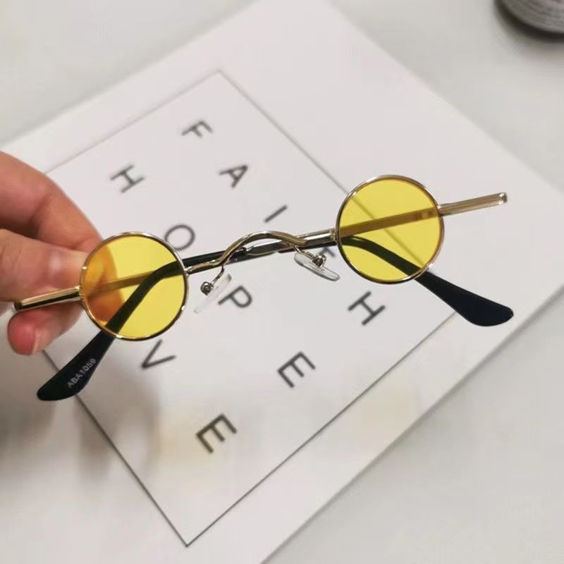Kính Mát Gọng Tròn Phong Cách Retro Hiphop Thời Trang