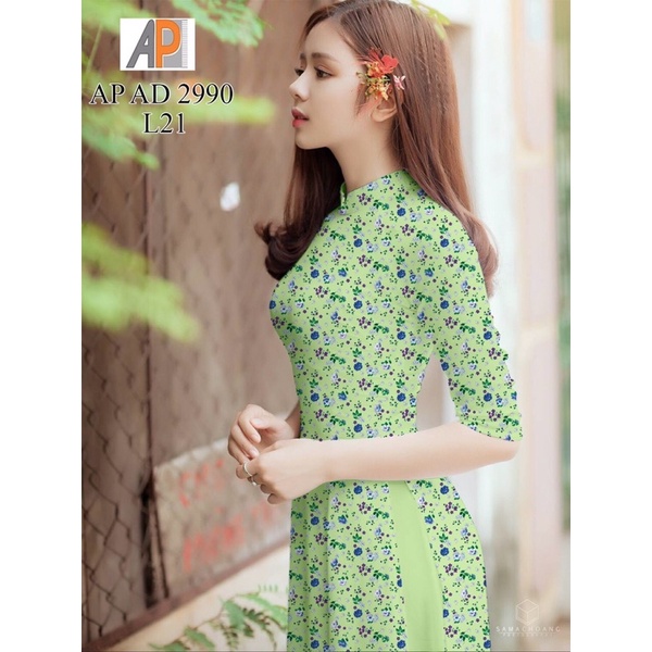 Vải áo dài hoa nhí