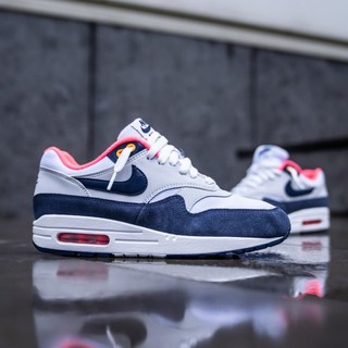 Giày Nike Air Max 1 Chính Hãng 🔴FREESHIP🔴 Giày Sneaker Nữ Auth - Air Max 1 Pure Platinum Navy Grey Pink