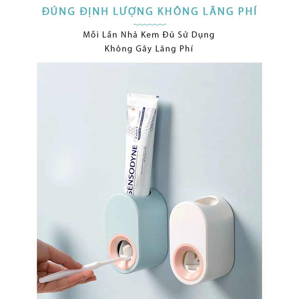 Nhả kem đánh răng tự động đa năng không cần khoan tường, bộ nhả kem đánh răng cao cấp TT- HOME