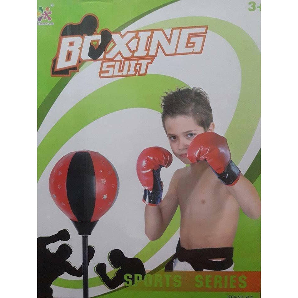 Bộ Đồ Chơi Đấm Bốc Cho Bé Boxing Set (có găng tay, trụ đỡ, giá đỡ LOẠI 1 )