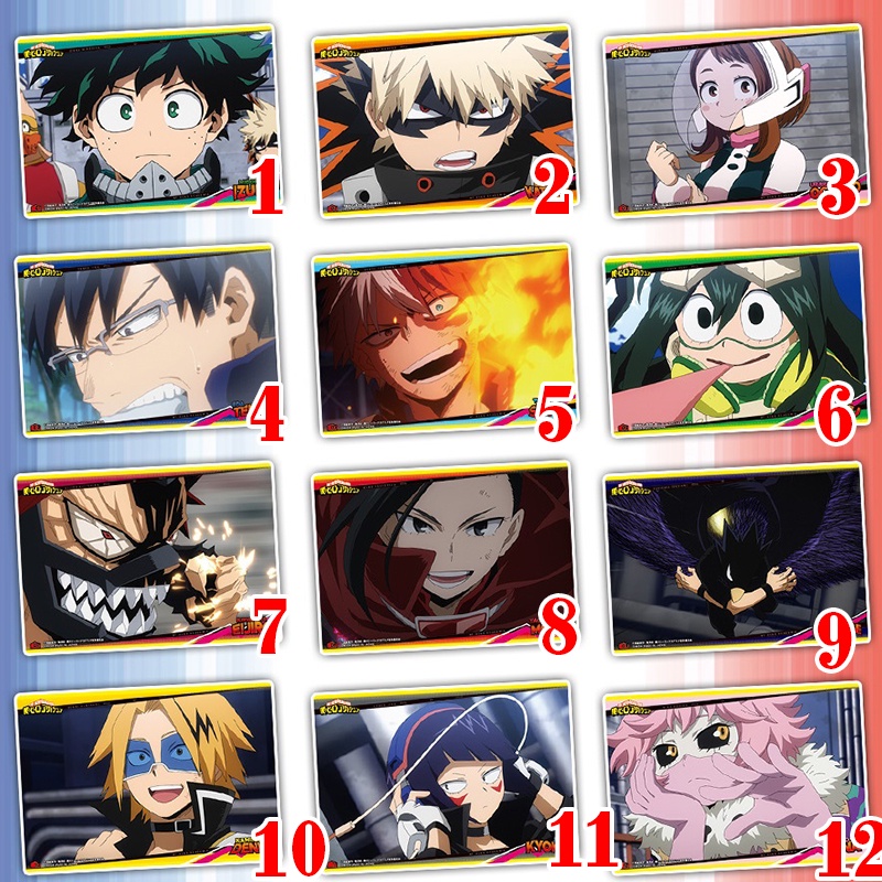 Poster Visual My Hero Academia Nhựa Trong Chính Hãng BANDAI