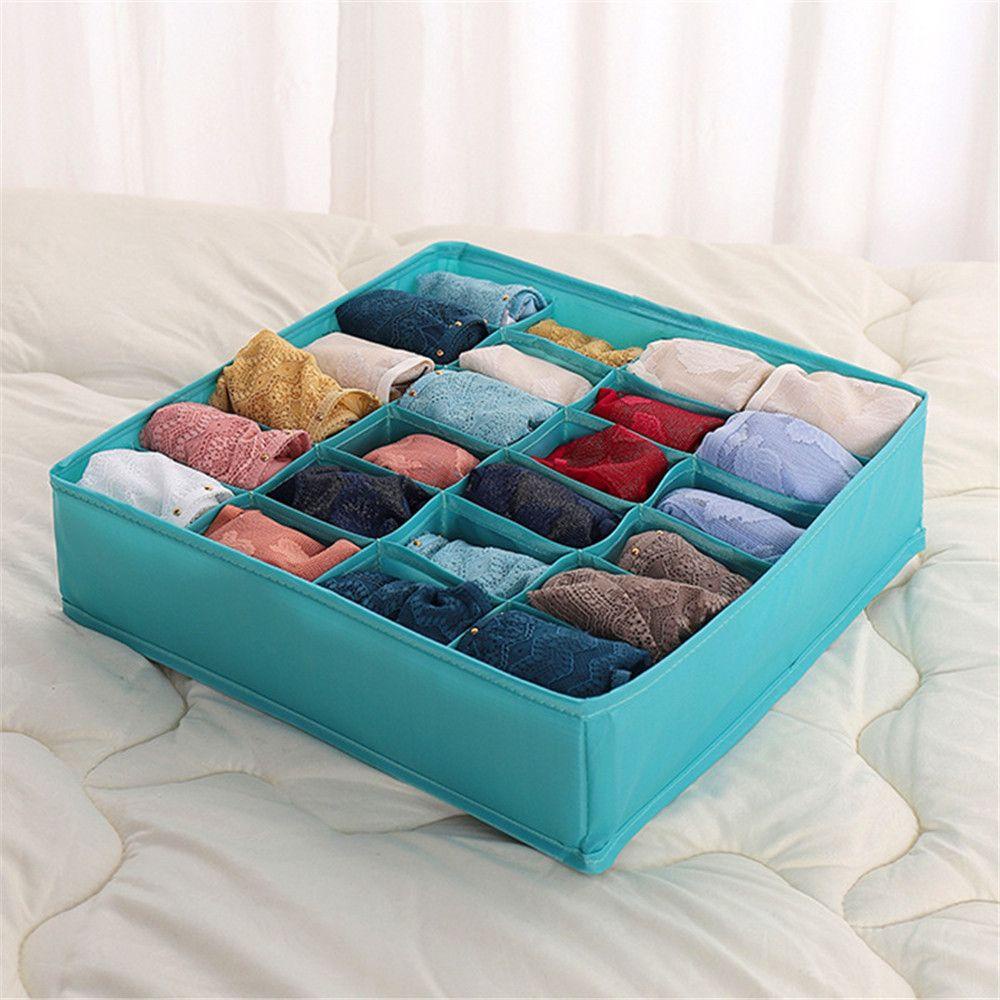 LEISURE Hộp Đựng Đồ Lót Chia Ngăn Bằng Polyester Tiện Dụng