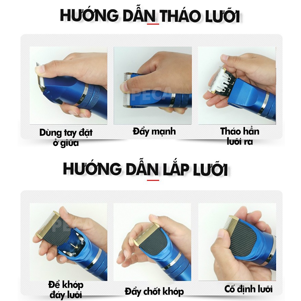 Lưỡi tông đơ thay thế dành cho các dòng tông đơ Kemei KM-1086, KM-27C lưỡi sứ an toàn không nóng không gỉ