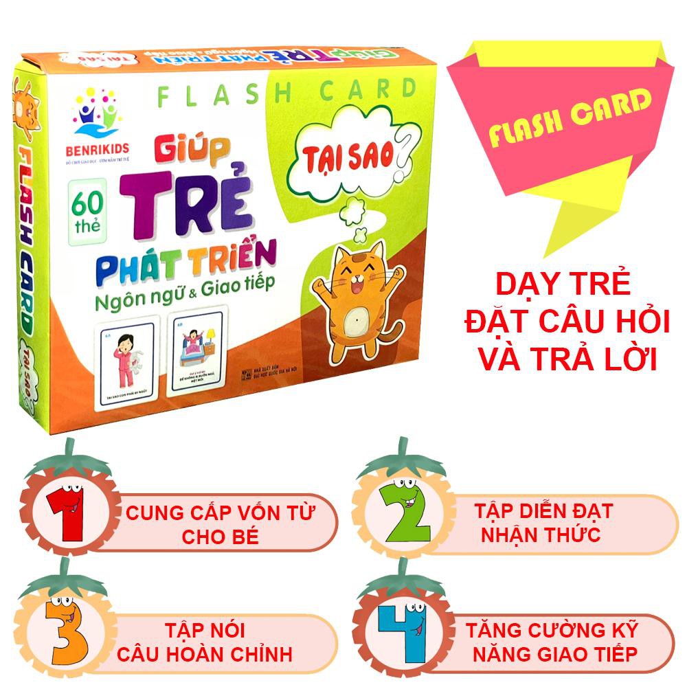 Bộ 60 Thẻ Trả Lời Câu Hỏi "Tại Sao?" Cho Bé