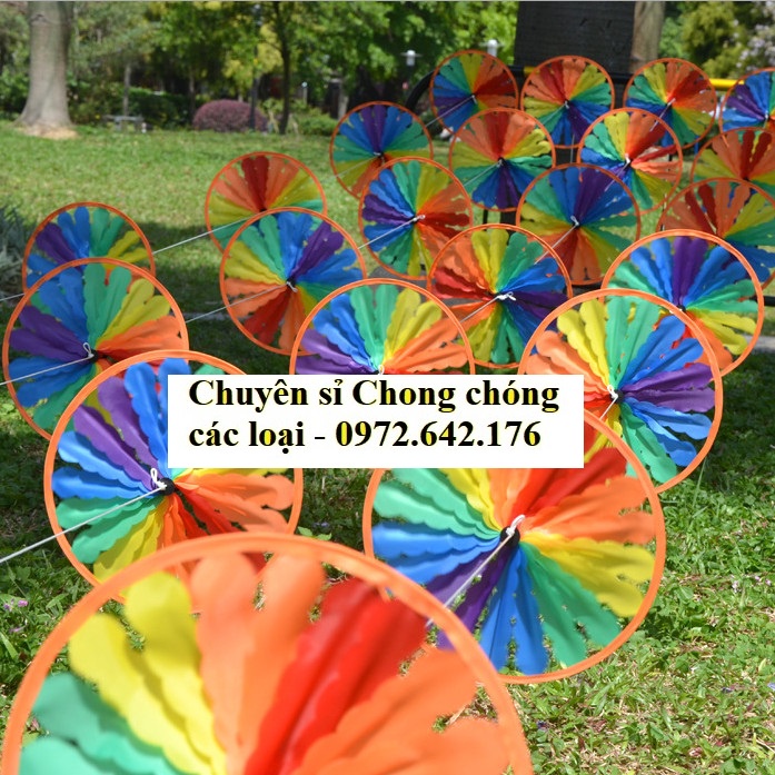 Chong chóng dây treo cầu vồng (10m)