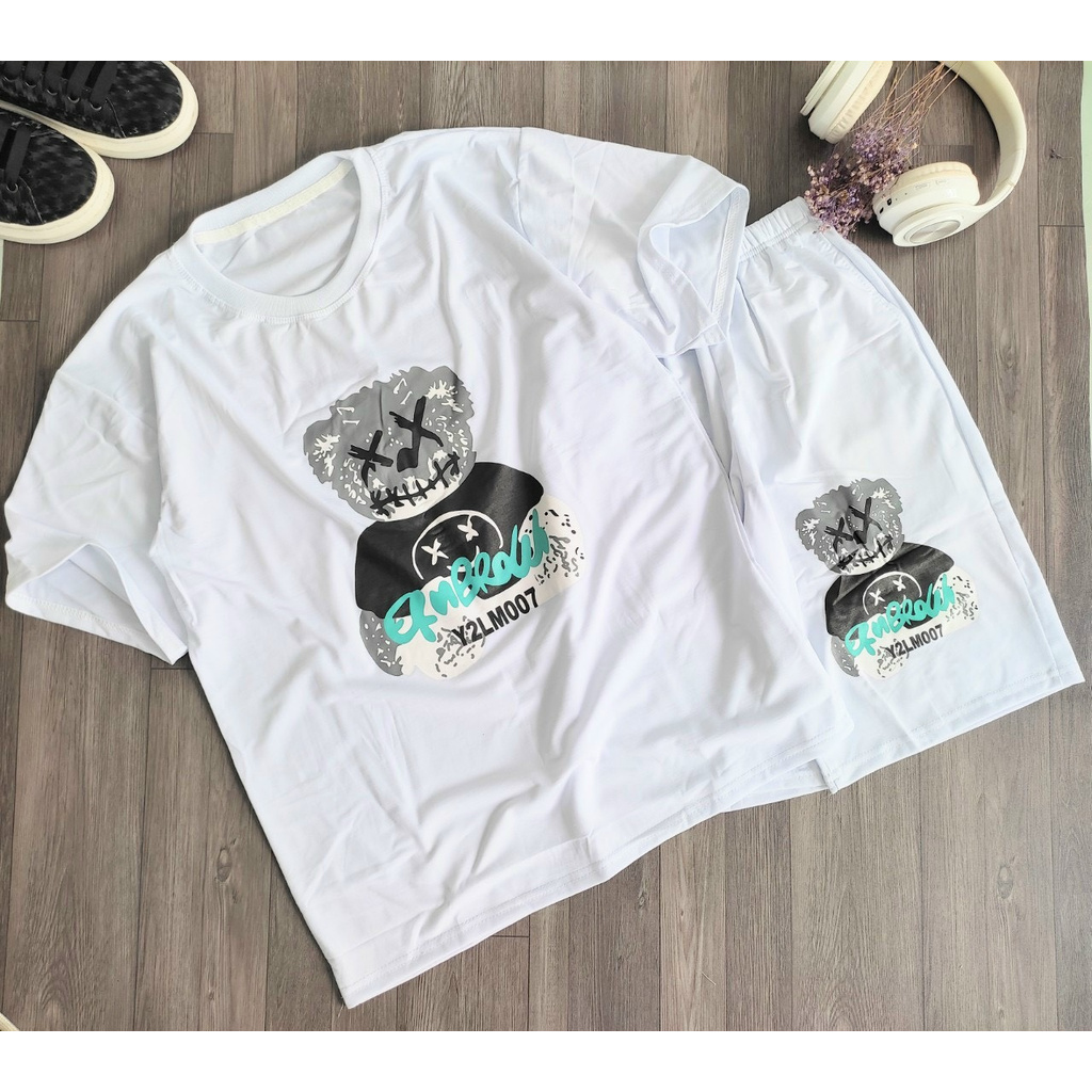 Sét đồ bộ in hình gấu con,chất liệu thun cotton co giãn,dày mịn trơn.ĐB gấu con