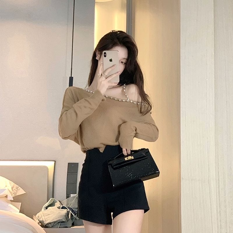 Áo Kiểu Trễ Vai Màu Sắc Đơn Giản Cho Nữ  tao bao