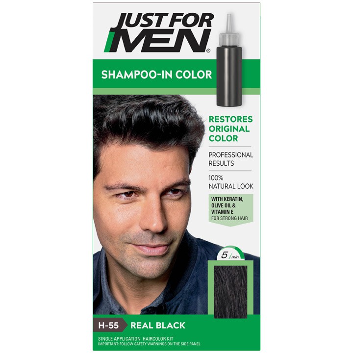 Thuốc nhuộm tóc Just For Men Shampoo-in Color H-55 Real Black