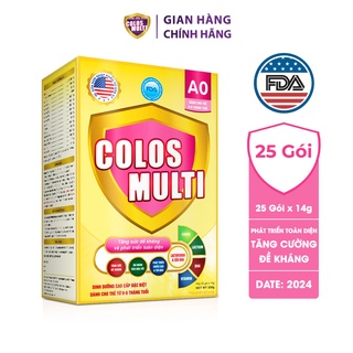 Mã MKBCOL2 giảm 10% đơn 600K Sữa bột Colosmulti A0 hộp 25 gói x 14g hỗ trợ