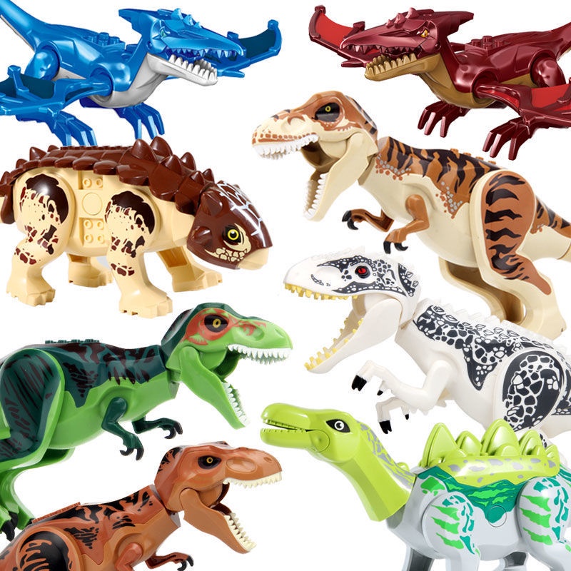 Đồ Chơi Lắp Ráp Mô Hình Khủng Long Tyrannosaur Carnotaurus Brachiosaurus Spinosaurus Công Viên Kỷ Jura