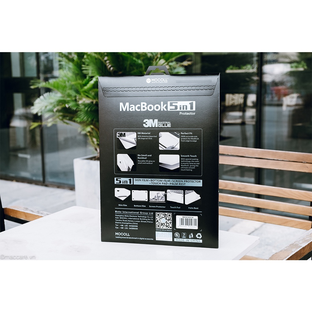 Bộ Dán full 5in1 mac 14inch/16inch m1 2021 mocoll
