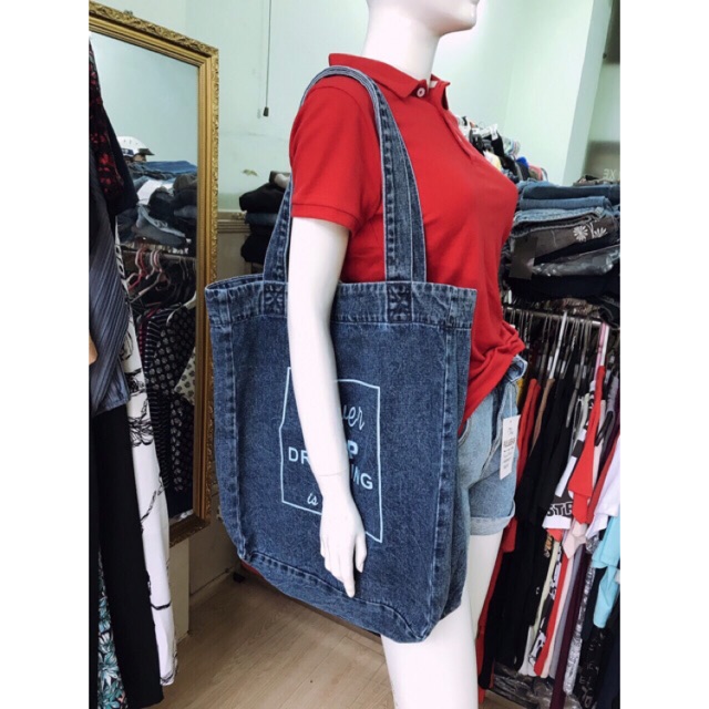 Túi denim Tole