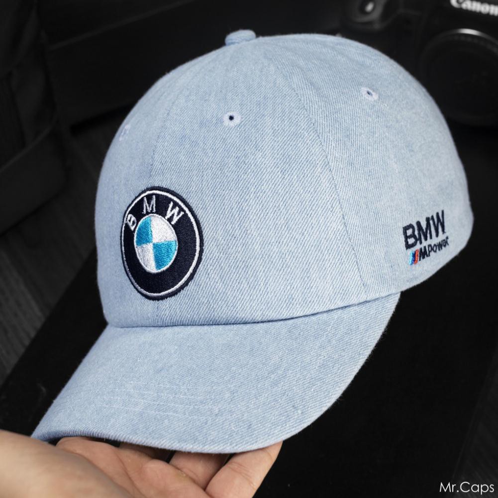 Nón lưỡi trai Jean BMW nam nữ MrCAPs freesize, full hộp, XANH và ĐEN