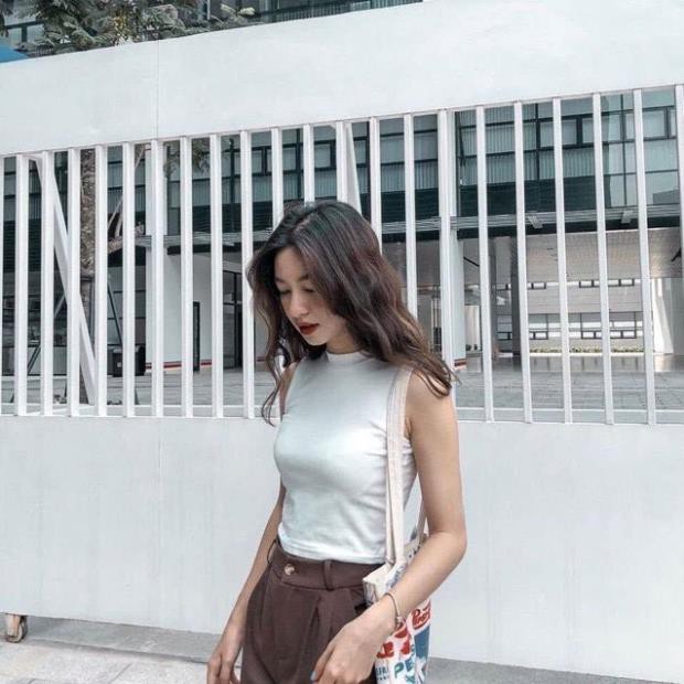 Áo Croptop Nữ Thun Gân Cổ Lọ 3 Lỗ Tập Gym ,Yoga ,Erobic Hàng Mới 202 | BigBuy360 - bigbuy360.vn