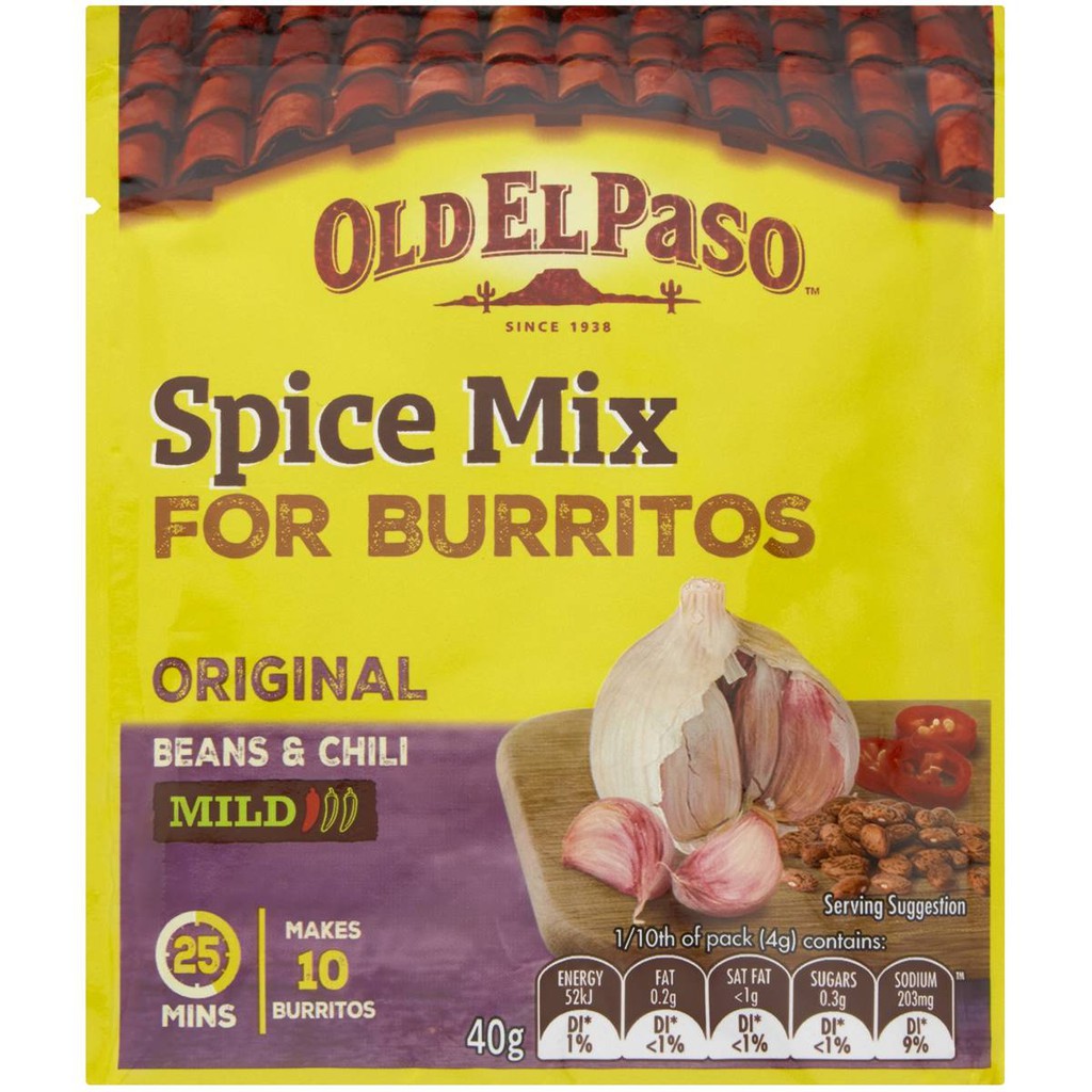 Gia vị hỗn hợp Burritos Old El Paso