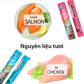 1 thanh súp thưởng dinh dưỡng cho mèo vị ngẫu nhiên