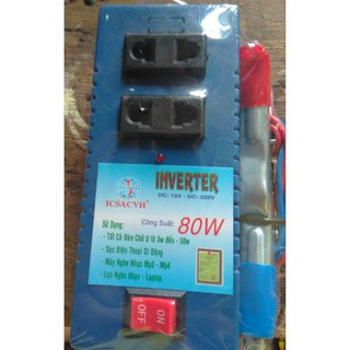 Bộ chuyển đổi điện inverter 12v lên 220v 60w có sẵn ổ cắm