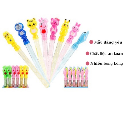 Đồ chơi que thổi bong bóng, đồ chơi nhà tắm vui nhộn cho bé
