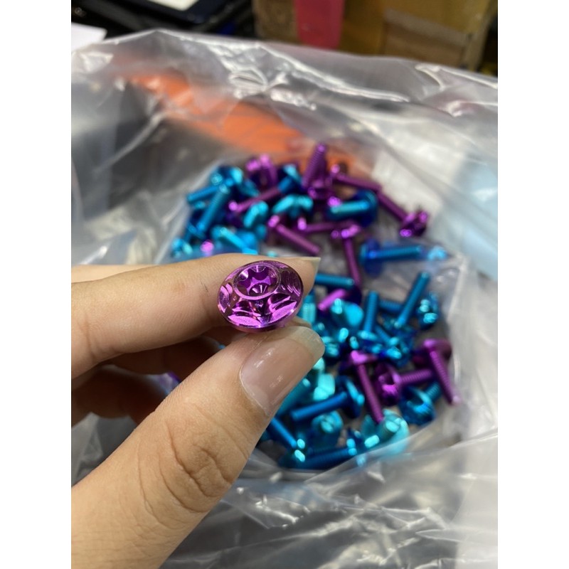Ốc 6ly2 đầu Salaya màu GR5