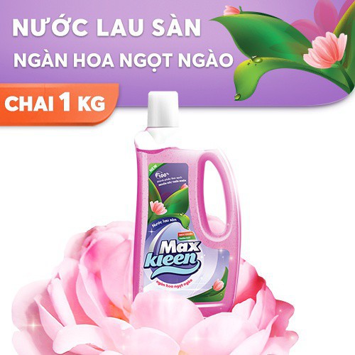 Combo MaxKleen: Túi Nước Giặt Huyền Diệu 3.8Kg + 1 Chai Lau Sàn 1Kg + 1 Túi Lau Sàn 1Kg + 1 Chai Lau Bề Mặt Đa Năng