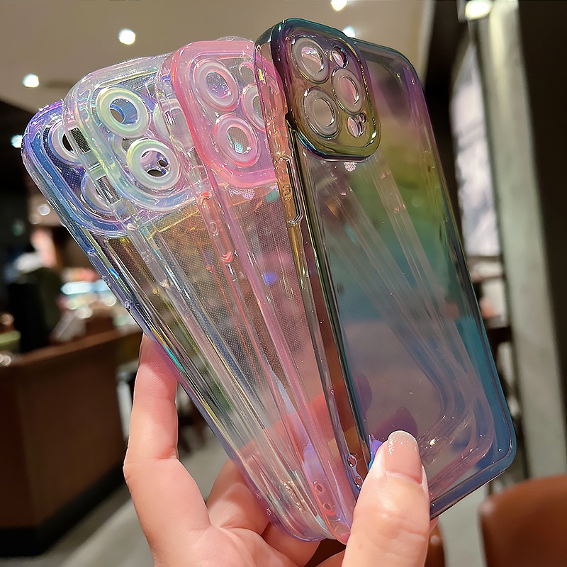 Ốp Điện Thoại Dẻo Trong Suốt Họa Tiết Bầu Trời Đầy Sao Cho iPhone 14 13 12 11 Pro Max XS XR X