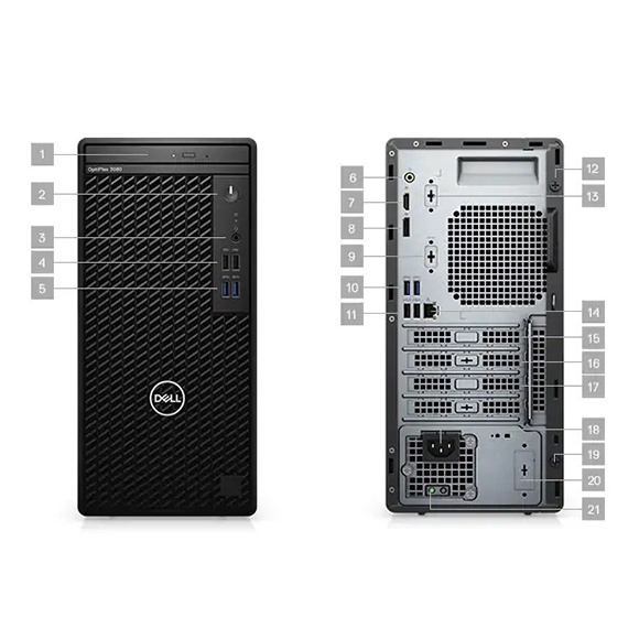 Máy tính để bàn Dell Optiplex 3080MT-i310100-4G1TB/Core i3/4Gb/1Tb/Fedora Chính hãng, bảo hành 12 tháng | WebRaoVat - webraovat.net.vn